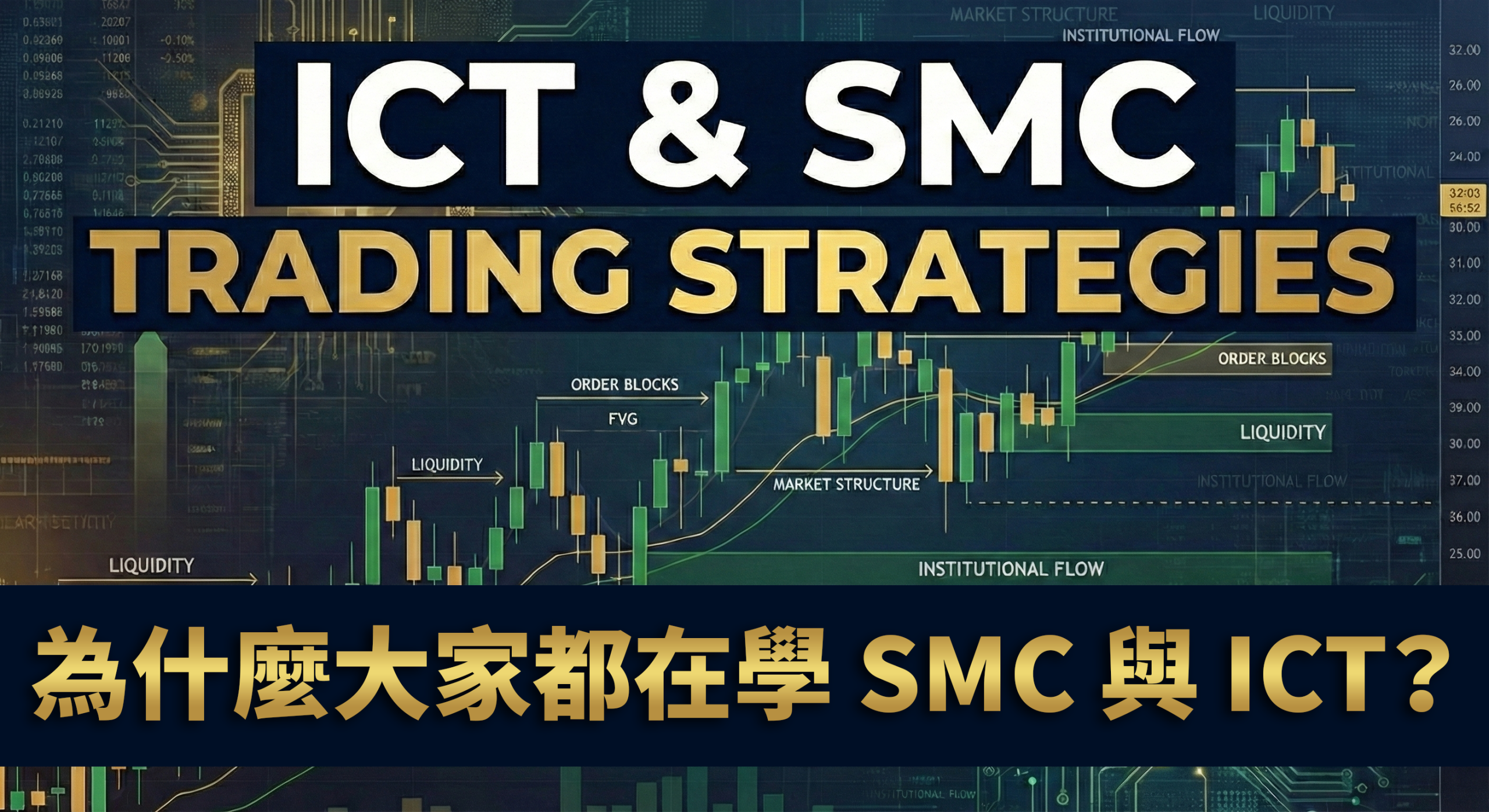 為什麼大家都在學 SMC 與 ICT？兩者相同點與不同點（含日內與波段應用）
